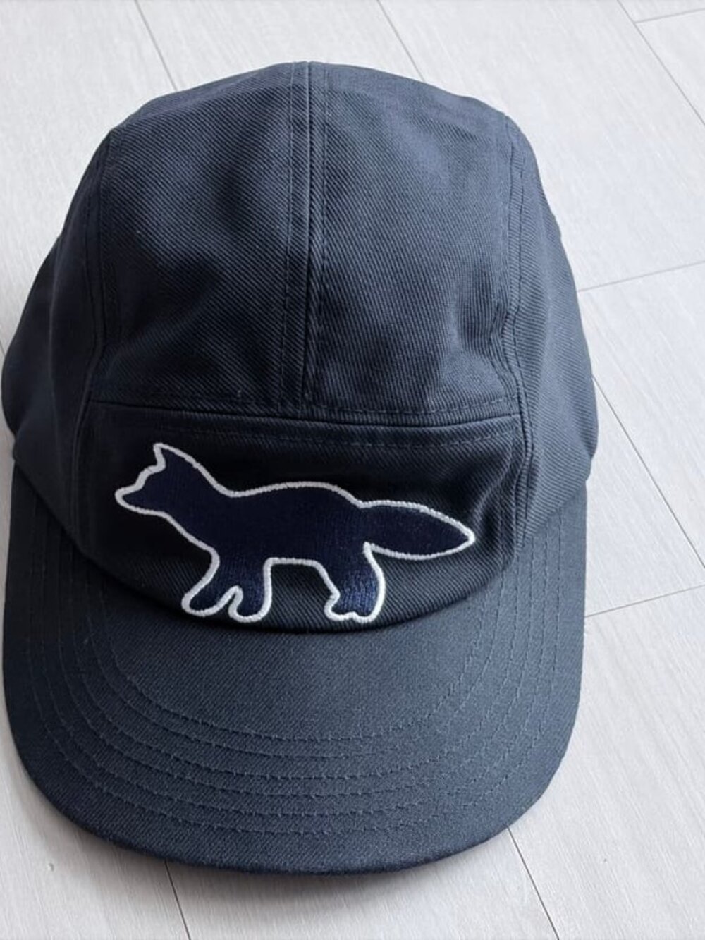 Maison Kitsuné - Logo-Embroidered Cotton-Blend Twill Baseball Cap